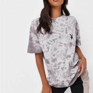 PLAYBOY TIE DYE OVERSIZED T-SHIRT
CHARCOAL